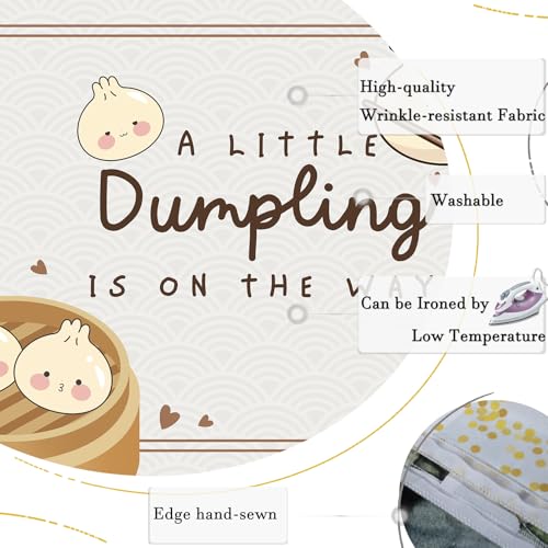 Fondo para fiesta de bebé temática Dumpling 7x5ft miniatura 7