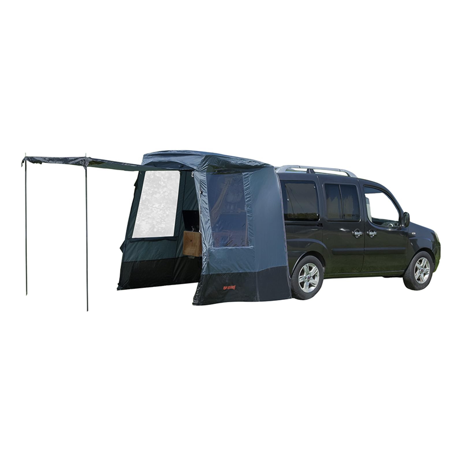 Campout Tente Hayon Voiture – Tente Coffre Camping – 3000 mm Étanche – Espace Abrité Supplémentaire – INCL. Poteaux d’Auvent – Hauteur 175–190 cm
