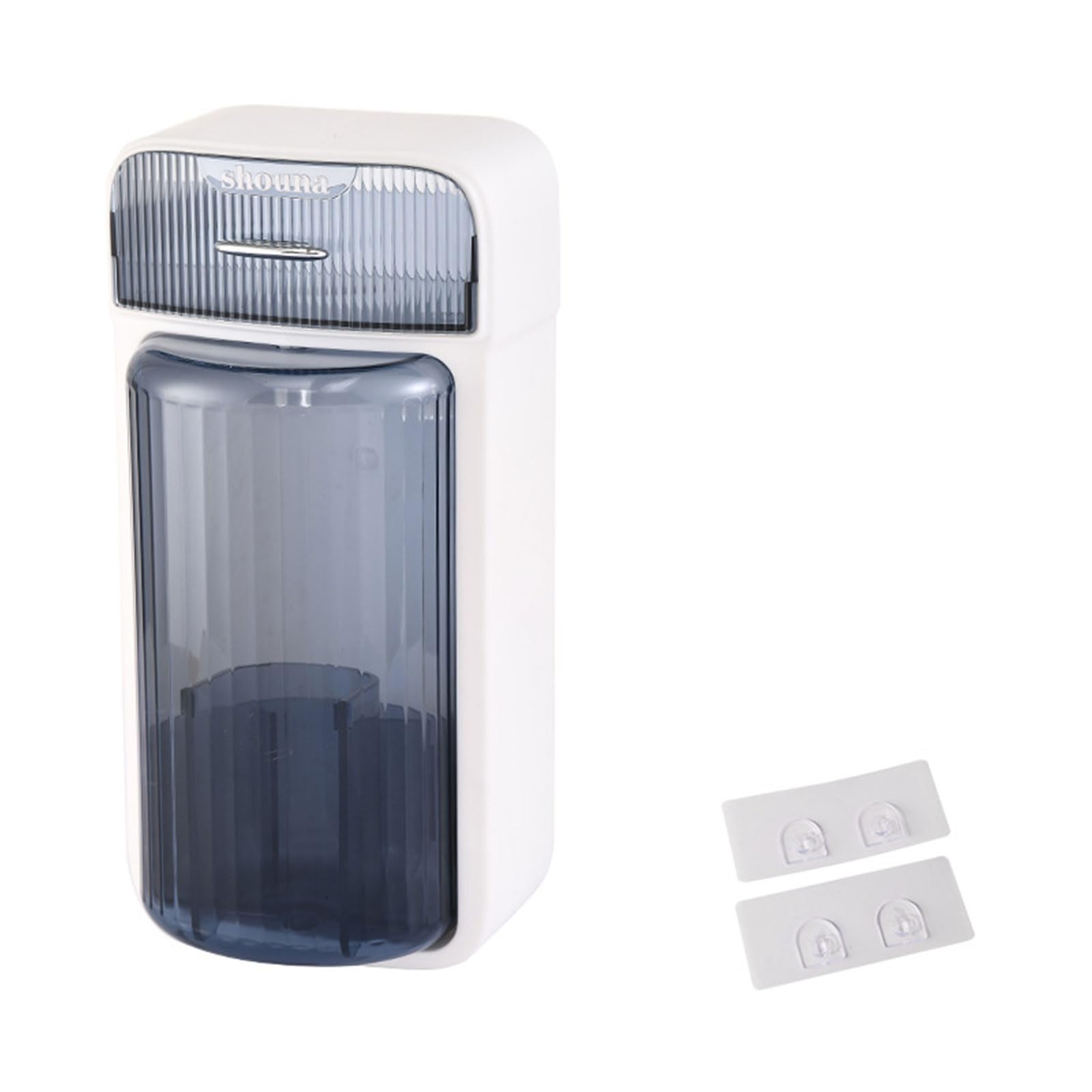 Hsioluted Jewelry Container Space Saving Rotating Jewelry Container Handy Wall Mounted Storage Box Makeup Brush Holder Rotating Makeup Brush