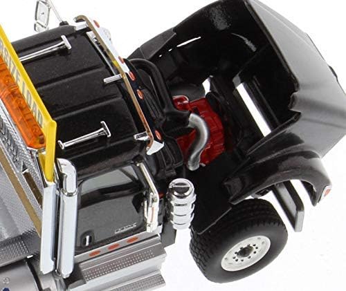Diecast Masters International HX520 Day Cab Tandem Tractor Black 1/50 Diecast Model