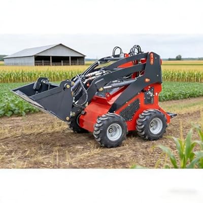 Quick-Attach Tracked Mini Skid Steer Loader Compact Crawler Loader with 10-Second Attachment Swap System for Switching Between Digging, Lifting, and Landscaping Tasks On-Site