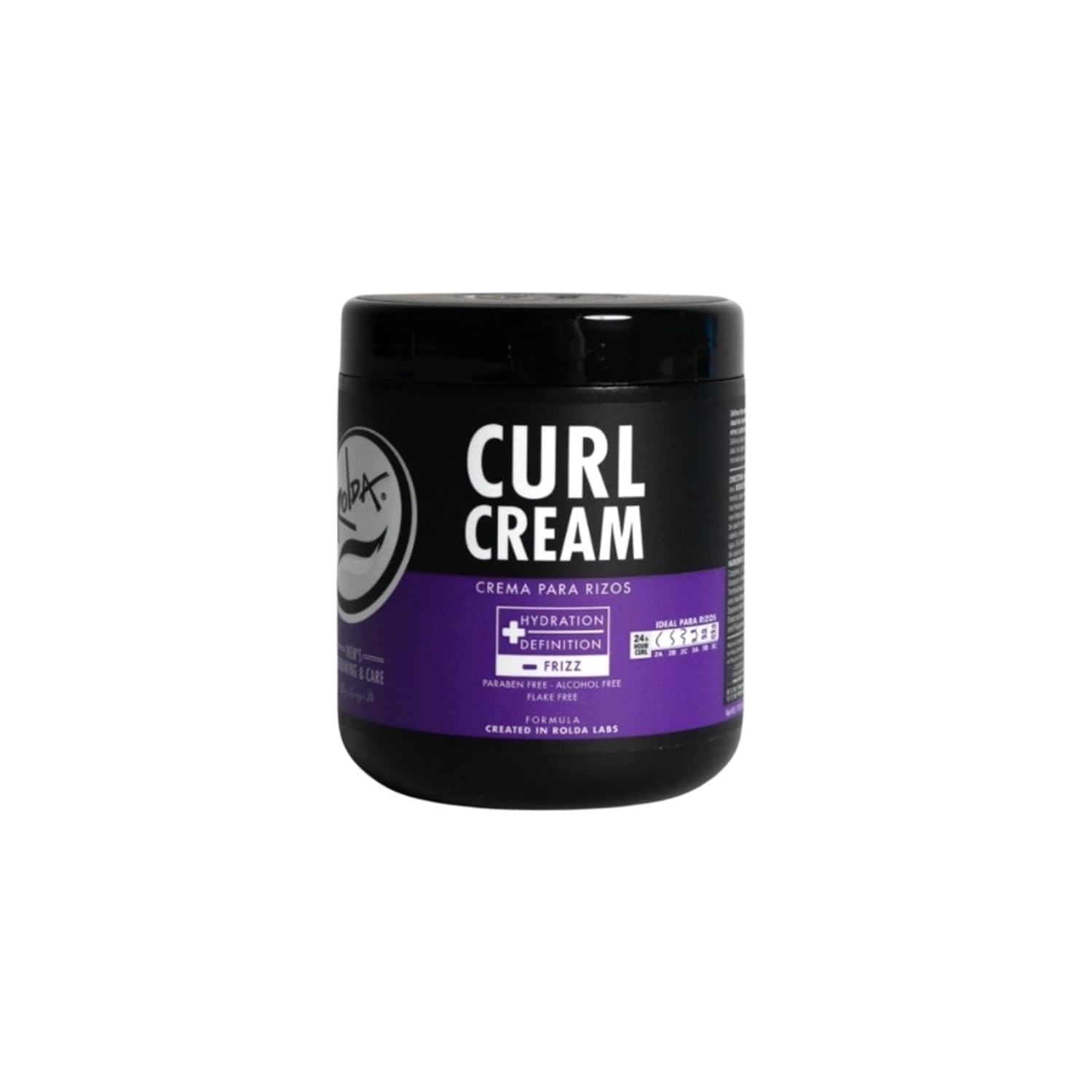 Rolda Curl Cream for Men: Anti-Frizz Defining Cream with Bio-Rol Oils - Hydrates, Shinens, Softens Curly Hair, Non-Greasy 17.6 oz