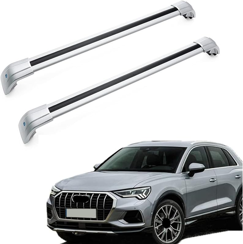 MotorFansClub Roof Racks Cross Bars Fit for Audi Q3 2019 2020 2021 2022 2023 Luggage Cargo Rack Aluminum