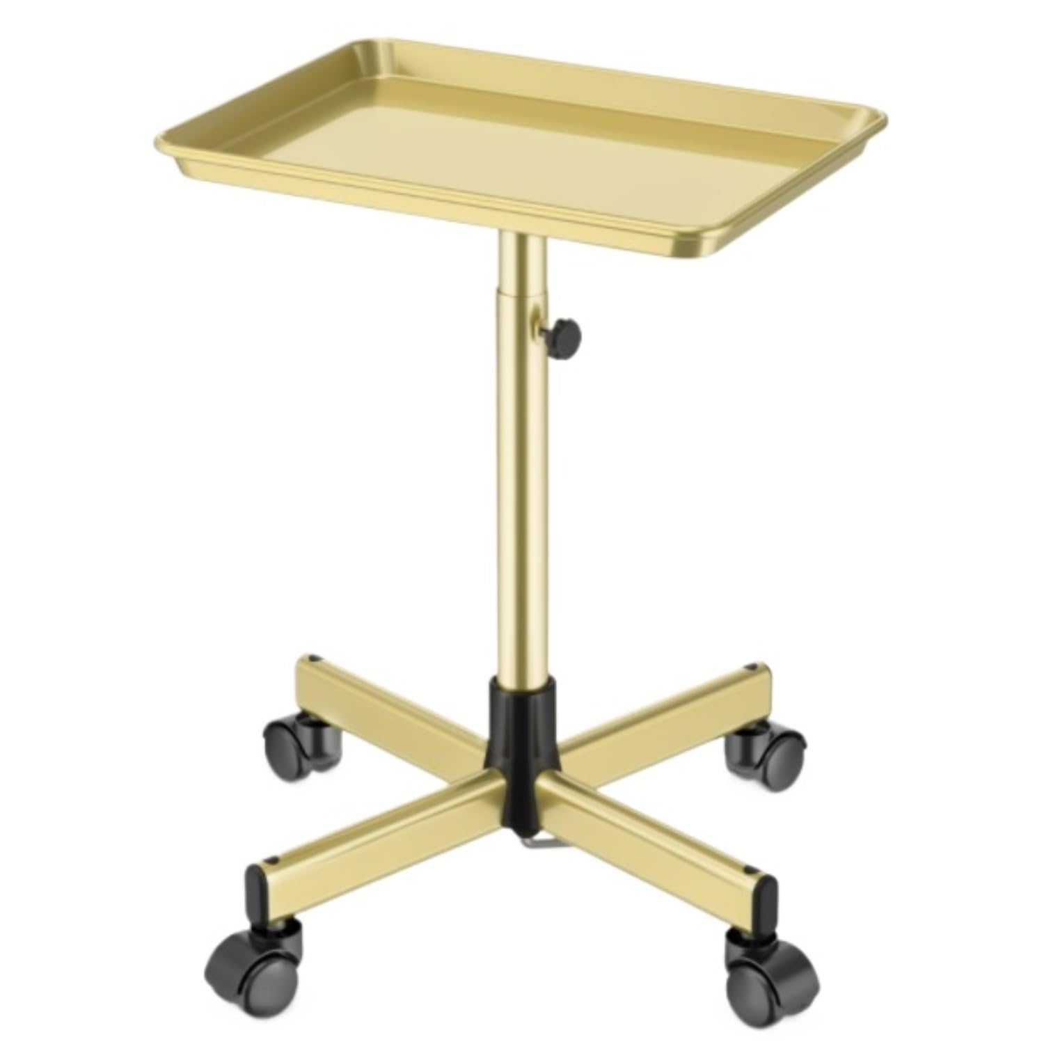 4 Wheels With Adjustable Height Barber Shop Hair Salon For Shops(Gold)