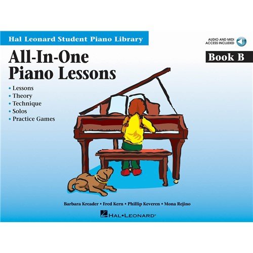 All-In-One Piano Lessons: Book B (Book/Online Audio) - Partituras, Downloads