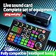 USB Audio Interface, DJ Mischer, Gaming Audio Mixer mit Sprachwechsler, Audio-Mischpulte, Streaming Audio Mixer, Bluetooth Sound Mixer Board für Gitarristen, Sänger, Podcast, Aufnahme, Gesang, Gaming