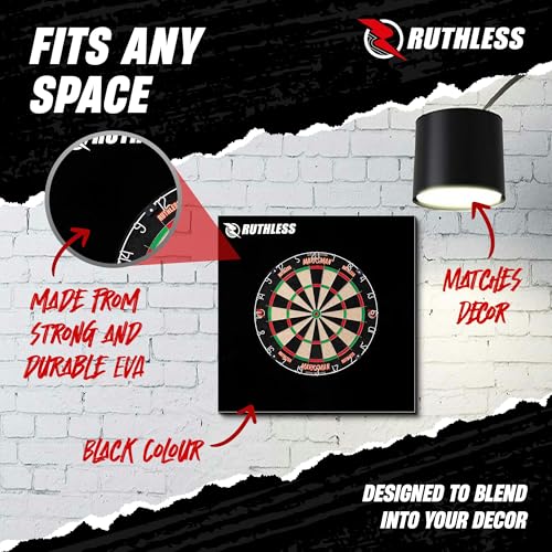 Cadre de cible de fléchettes noir Ruthless pour des soirées jeux sereines - 5