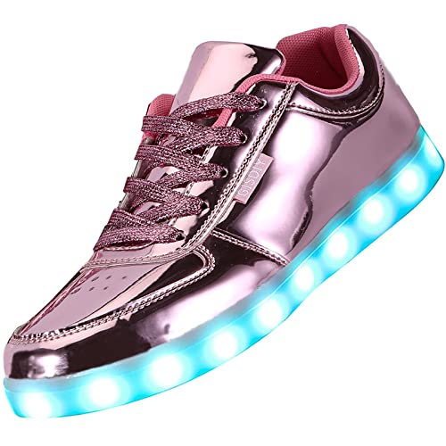 USB Adult Light Up Shoes Rechargeable Flashing Low Top LED Shoes Unisex Sports Dancing Sneakers