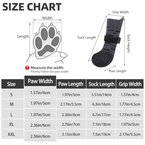 Pupteck 24DBS02TIG_S Anti Slip Dogs Shoes For Hot/Cold Pavement, Senior Booties thumb #1