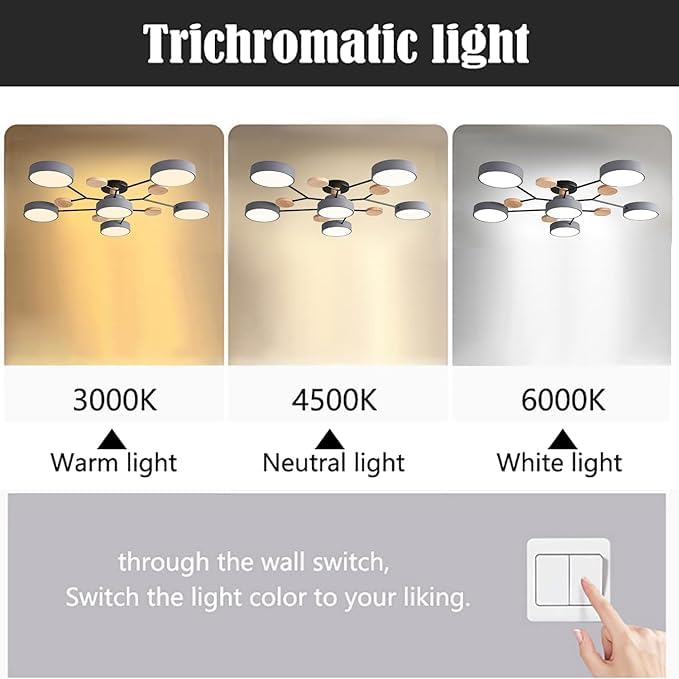 Lustre LED moderne Sputnik à intensité variable trois températures - 5