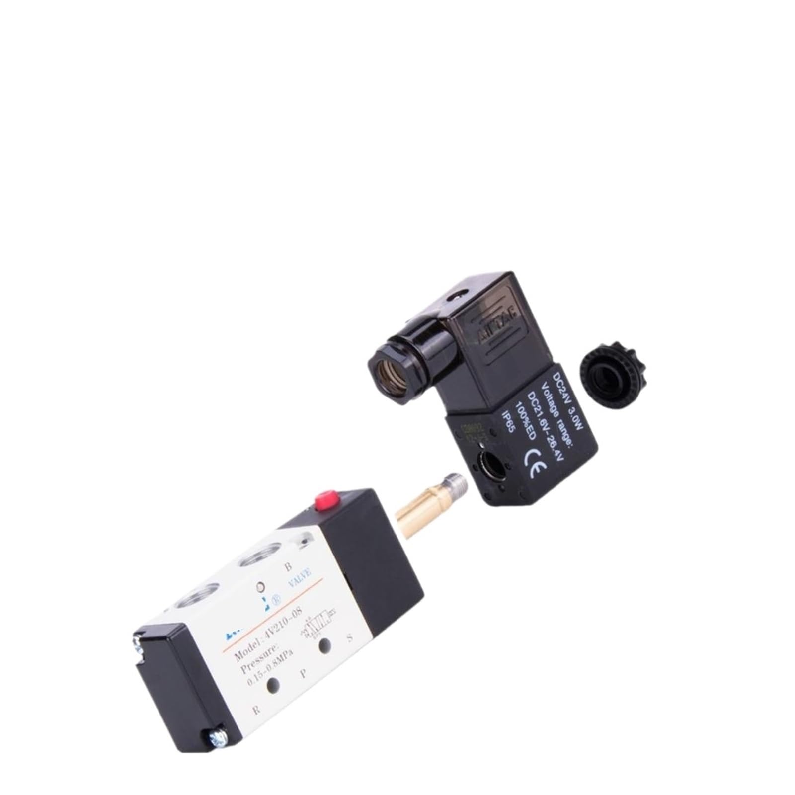 Magnes 4V210-06-08-10 4V310-08-10 obrót cylindryczny 220 V sterowanie magnetyczne 24 (4V21006 DC24V)