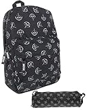 rock band bundle playstation Backpack and stationery bag with zip closure
