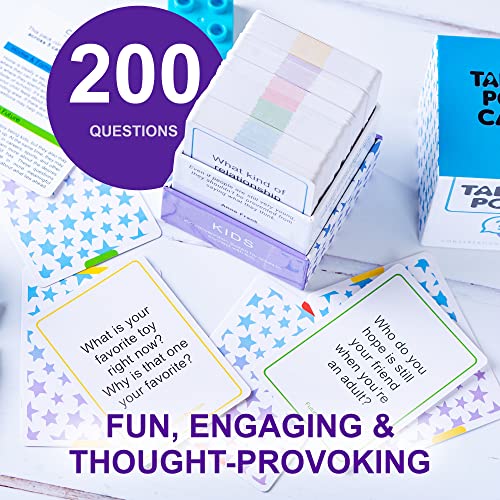 200 Kids Conversation Cards - Helping Kids Have Fun And Meaningful Conversations - Get To Know You Question Cards For Family Game Night Or Road Trip - Children's Therapy Icebreaker Game #TOP2