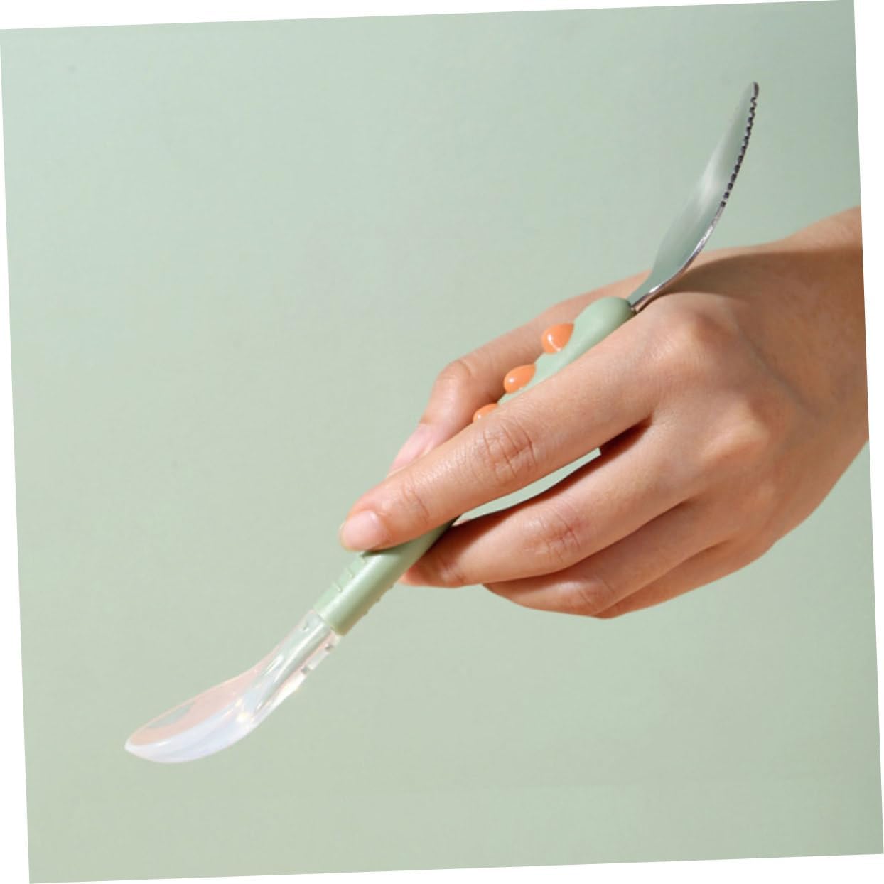 2pcs Fruit Scraping Spoon for Soft Silicone Double Head Utensils Wear Resistant for Fruit Puree and Complementary Feeding
