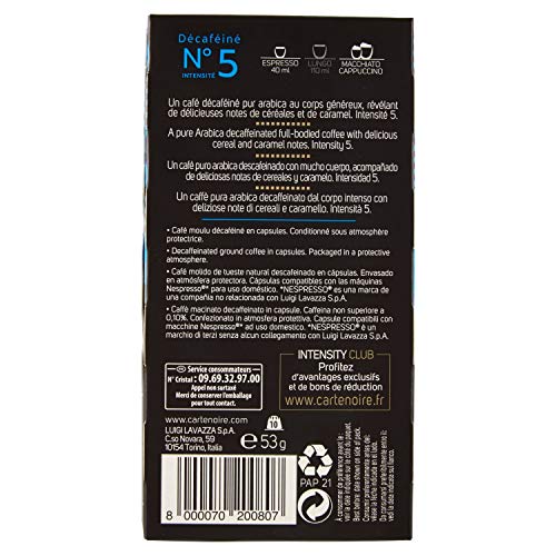 Caja de 10 cãpsulas de cafã‰ carte noire espresso