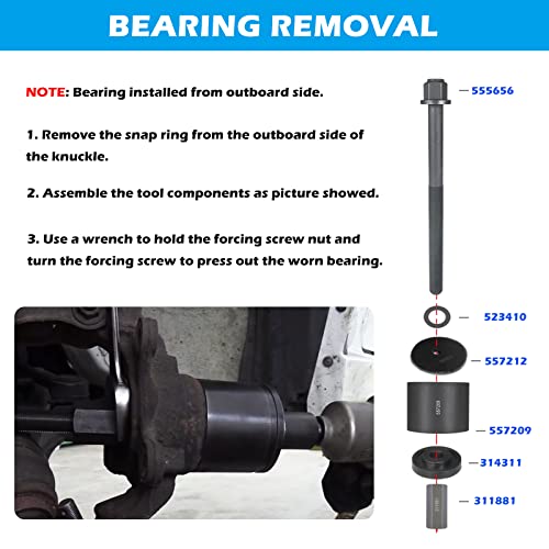 Sunluway 6575 Hub Grappler Kit For On Vehicle Wheel Hub And Bearing Removal & Installation #TOP3
