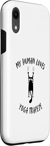 Miniatura 3 de My Human Loves Yoga Trapeze - Cat Parent Hobby Lover Case for iPhone XR