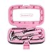 Price comparison product image 15-Piece Household Hand Tool Set with Carry Case  Tool Kit with Screwdrivers, Pliers, and Wrenches  Great for Home or Car by Stalwart (Pink)