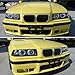Ronnin - Fits 1992-1998 BMW E36 3-Series 318i 325i 328i LED Dual Rims Headlights Assembly Pair | Black