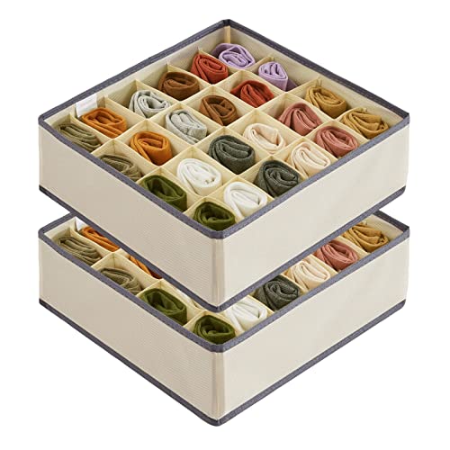 Lifewit Organizador de Cajones y Separador, Set de 2 Guardarropas Plegables de Tela, Cajas de...