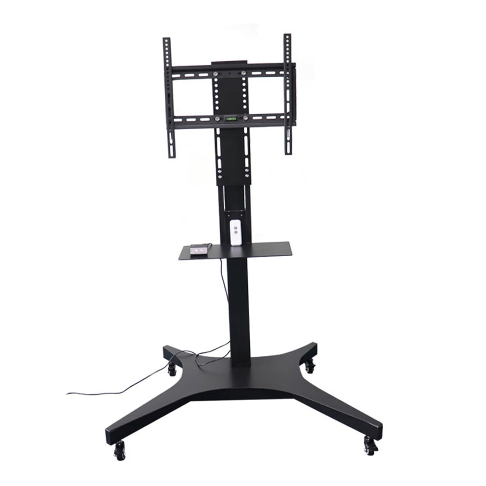 HPTHLY Motorized Tv Mount - Electric Tv Lift, Mobile Motorized Tv Cart On Wheels For 42-70 Inch Tvs, Motor Lift Stroke 90Cm/35.4Inch, Height Adjustable Motorized Tv Lift, Max Vesa 60
