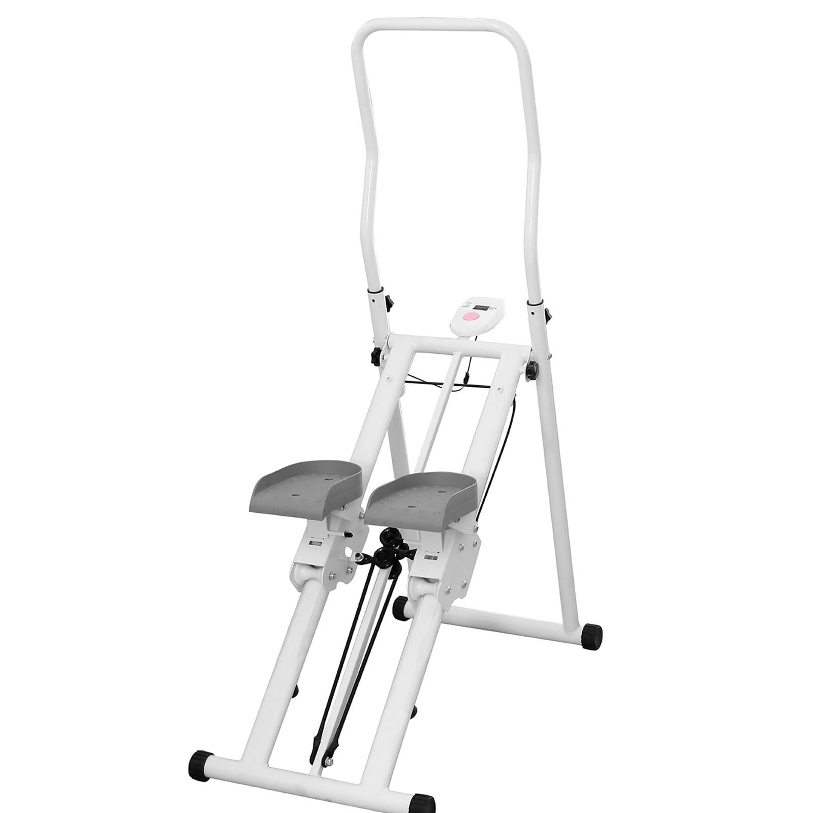 Macchina per Esercizi per scalatore Verticale Pieghevole, Macchina per Arrampicata a Pedali Antiscivolo addensati, Stepper per Arrampicata con Display LCD