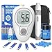 LinkSun 425-3 Blutzuckermessgerät-Set, 100 Teststreifen, 100 Lanzetten, 1 Blutzuckermessgerät, 1 Stechhilfe, 1 Glucose-Kontrolllösung, Glucometer für den Heimgebrauch, mmol/L & mg/dL