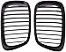 HAOMENG Parrilla Malla Parachoques Parrilla de Radiador Rejilla Delantera para BMW 5er E39 1995-2003, Delantera de Repuesto para Radiador, Piezas para Coche