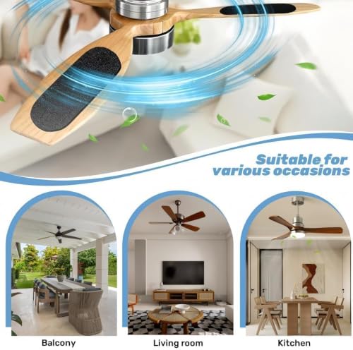 Image of Ceiling Fan Air Purifier Pads, Pack of 3 | Activated Coconut Shell Carbon, Trap Dust, Odors & Allergens, Easy-Stick Universal Fit, Odorless & Unscented