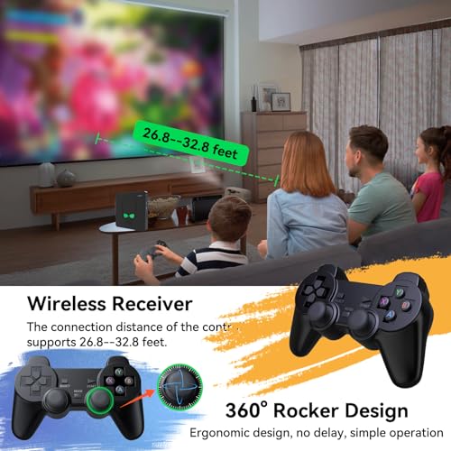 Retro Gaming Console 256G, 75 Emulators All in One Game Console, 45718 Plug and Play Video Games for TV, EmuELEC 4.6 Console, Android TV 9, S922X Chip, 4K Output, Dual WiFi, BT 4.1, 2 Wireless CTL