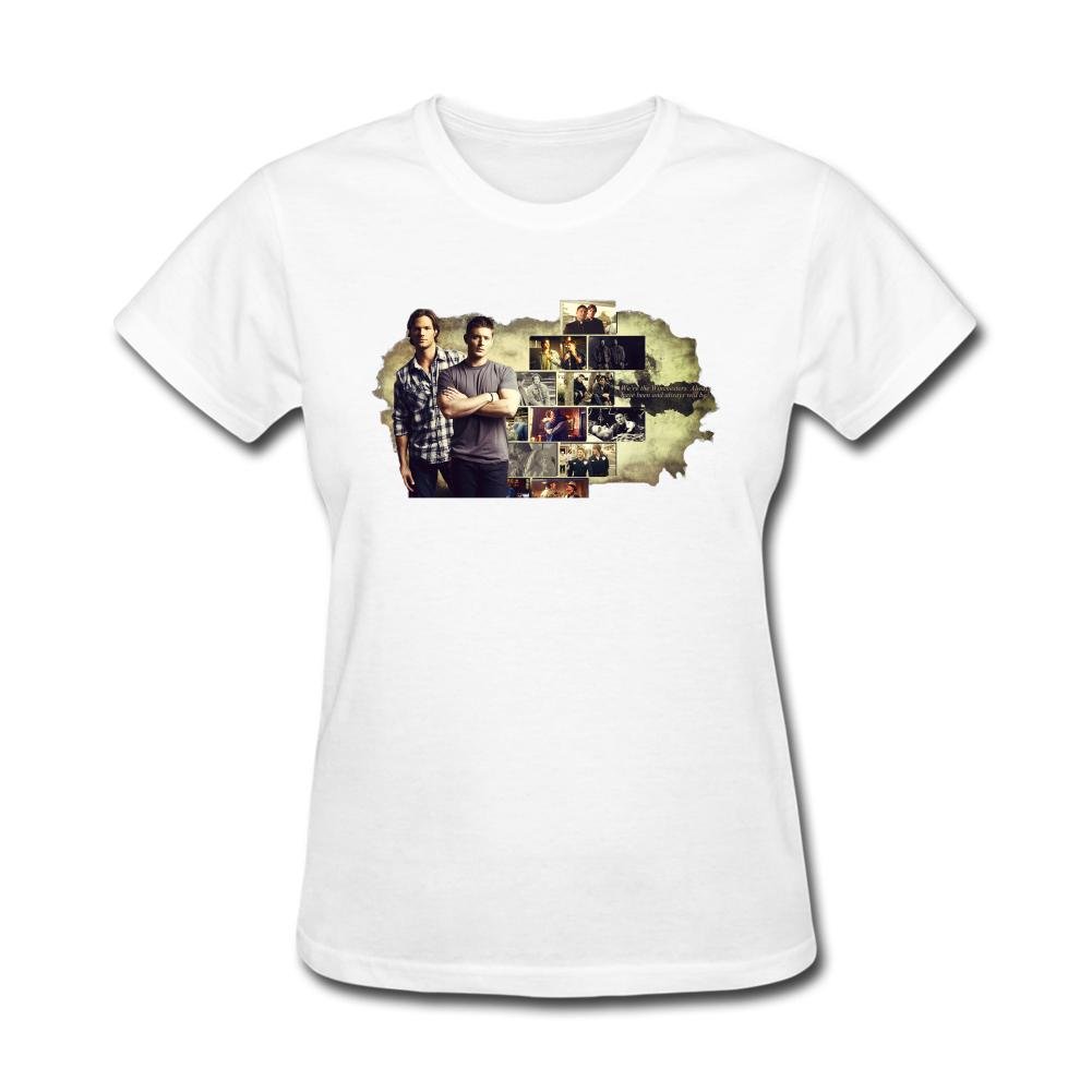 Women's Supernatural Winchester Bro Sam and Dean 2 Short Sleeve T-Shirt