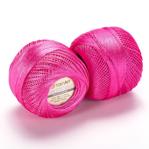 Image of YanrArt Tulip%100 Microfiber Silky Yarn - Suitable for Summer Clothes and Home Accessories Curtains, Runners, Tablecloths - S. Fine(1) Weight Yarn - 1.70 Oz, 273 Yds (419)