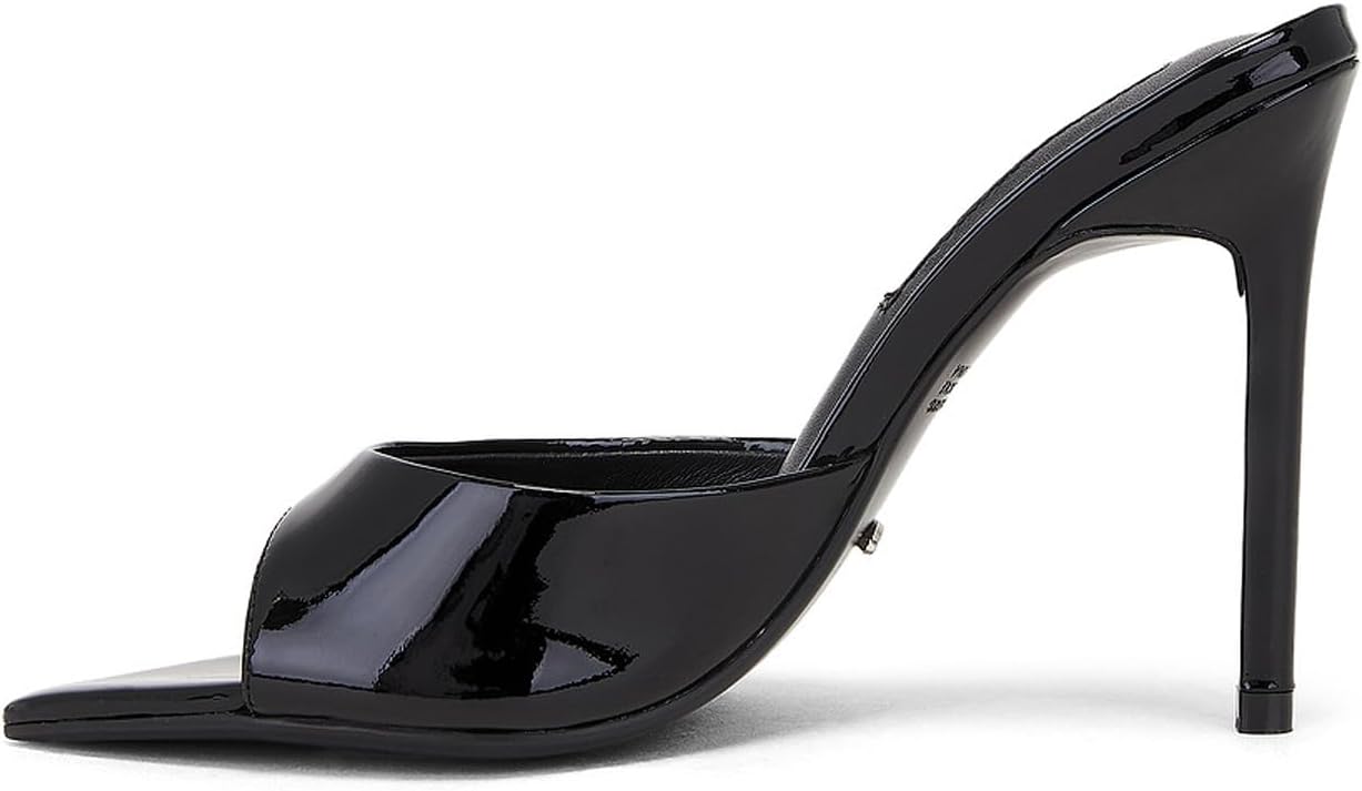 Women'S Open Toe Stiletto Mule Sandals Sexy Pointed Elegant Backless High Heel Sandals For Party, Evening, Wedding - Image 3