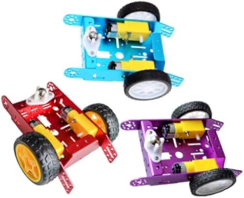 Miniatura 8 de Coche de aleación de aluminio Robot inteligente Chasis de aleación de coche 2 ruedas coche DIY nuevo 1 * 2WD coche de aluminio nuevo juguete