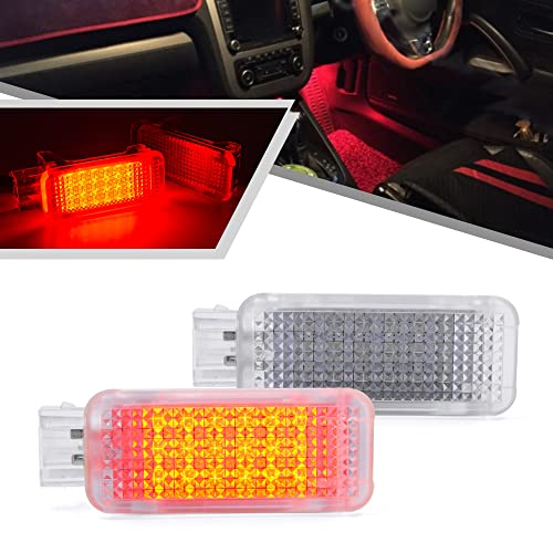 Lámpara LED roja interior para puertas de auto miniatura 1