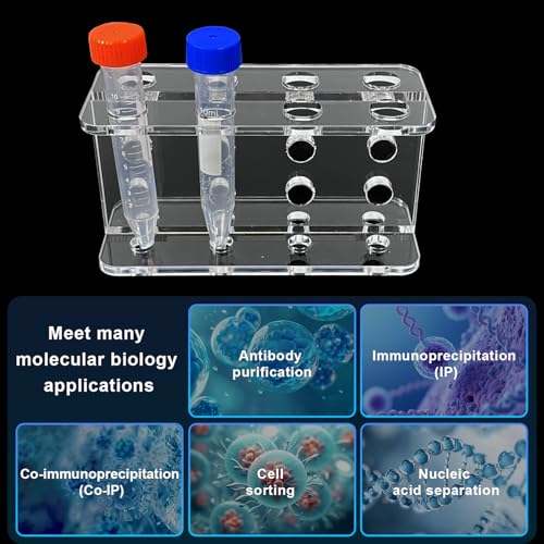 Image of Magnetic Rack Separator for DNA, RNA or proteins Purification, Made for 10ml centrifuge Tubes, 8-Wells