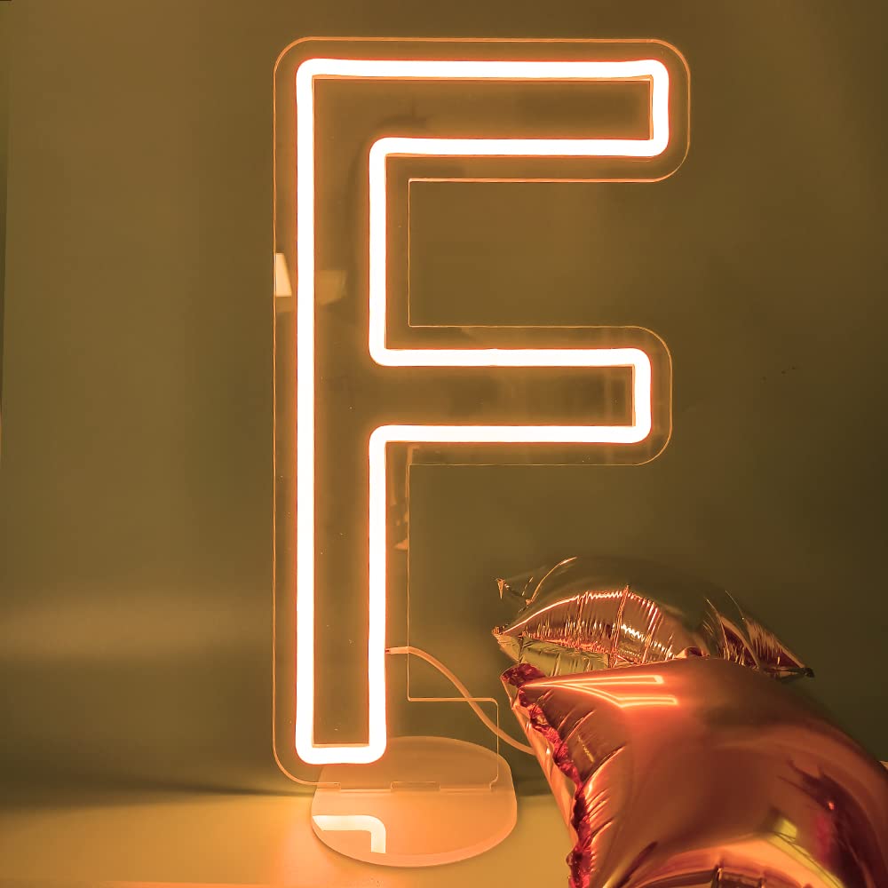 DUBENS Lampe LED En Forme De Lettre, Veilleuse Créative - Éclairage LED - Lettres Anglaises - Alphabet - Lampe Décorative Rouge - Fonctionne Avec 3 Piles