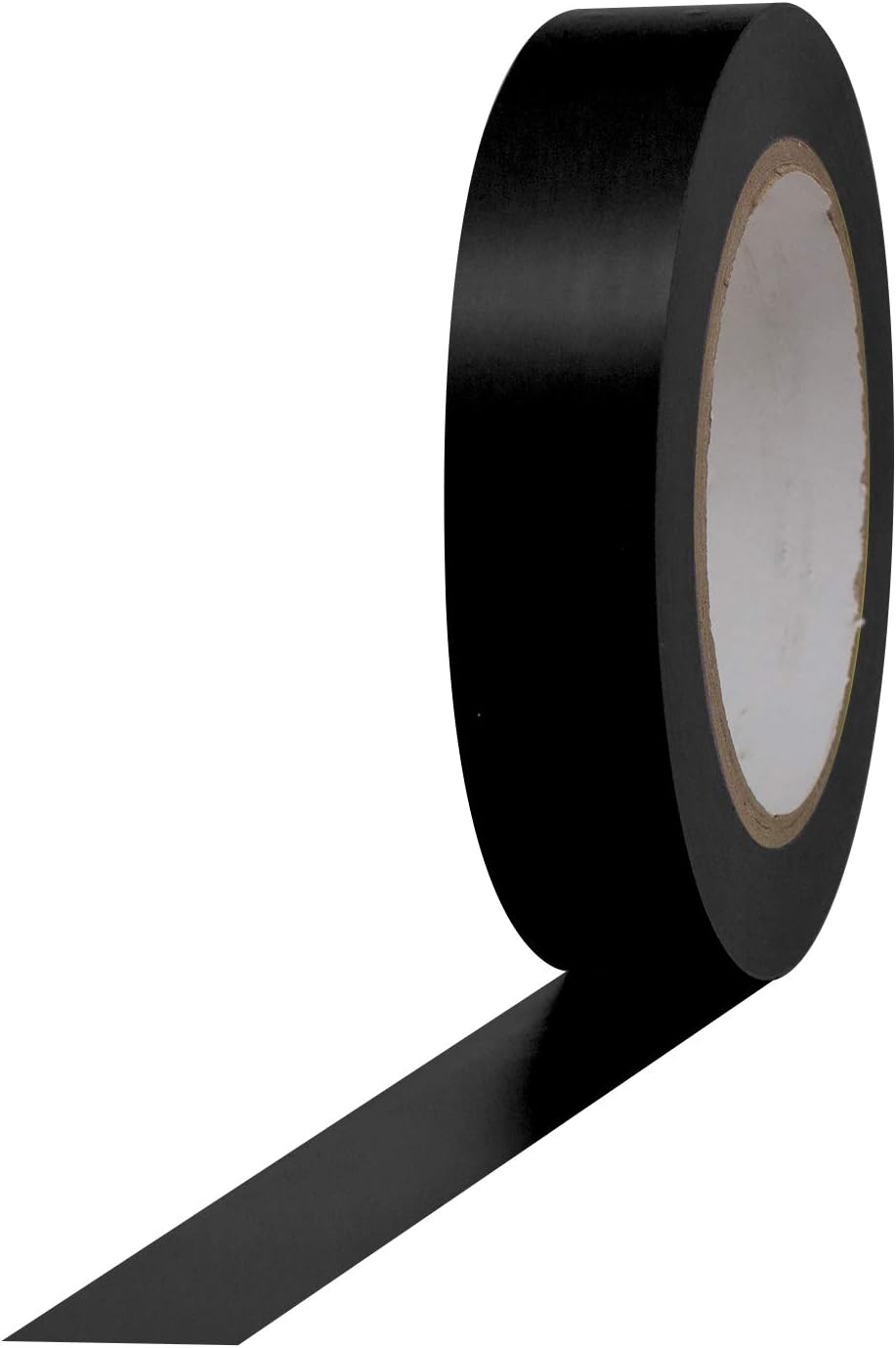 ProTapes Pro 50 Premium Vinyl Safety Marking and Dance Floor Splicing Tape, 6 mils Thick, 36 yds Length x 1" Width, Black (Pack of 1)
