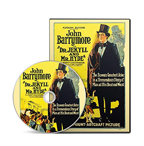 Dr. Jekyll and Mr. Hyde (1920) John Barrymore Horror, Sci-Fi Film / Movie on DVD (DVD-R)