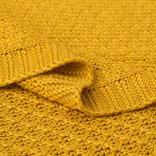 Image of NTBAY Rayon Derived from Bamboo Toddler Blanket, 30 x 40, Ginger Yellow