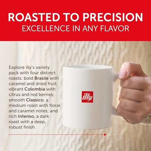Image of illy Coffee K-Cup Pods Variety Pack, 10 Count, 6 Pack