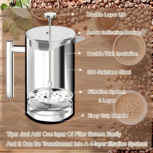 CHAYUFUN 34oz Mirror Finish Press