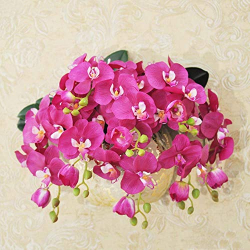 Flor Phalaenopsis artificial de pared para decoración interior retro 3