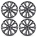 OPKOURE 14 Inch Universal Hubcaps Wheel Covers Replacement for Cars, Grey Color R14 Hub Caps Universal Wheel Rim Cover Snap On Car Truck SUV - Set of 4