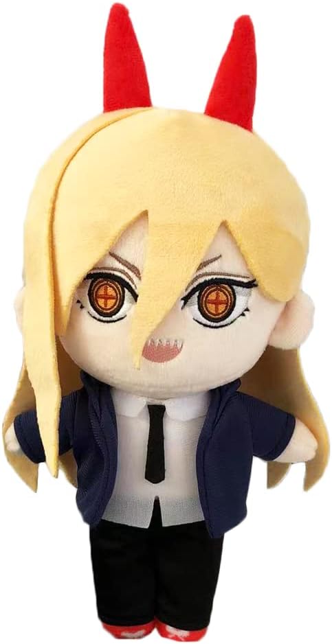 JCvCX Denji Makima Plush Toy Anime Stuffed Plush Figure Makima Cosplay Plushies Makima Costume Soft Plush Pillow (Power)