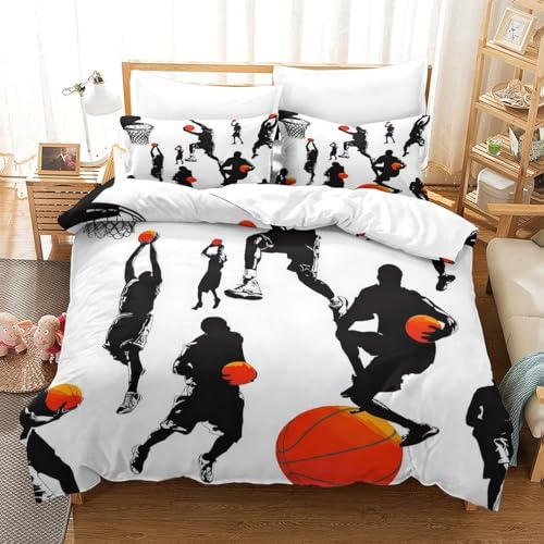 Housse de couette Super King imprimé 3D de ballet en microfibre premium douce - 3