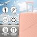 24" Medium Suitcase Luggage Suitcase 4 Wheel Lightweight Medium Size 15kg - 20kg Travel Case Hardshell PolypropyleneCheck in with Combinaton Lock in Pink