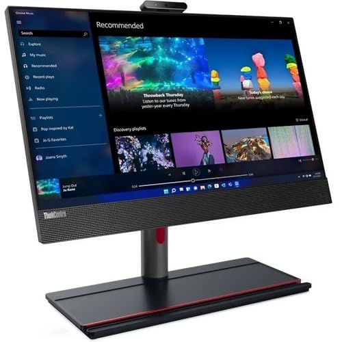 Image of Lenovo ThinkCentre M90A Gen3 All-in-One Desktop, 23.8 inch Display, Intel Core i5, 16GB RAM, 256GB SSD, Win11 Pro. Open Box Like New
