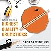 Slint 12 Inch Snare Drum Practice Pad and Sticks - Double Sided Silent Practice Drum Pad and Sticks & Storage Bag for 4 Inch Snare Drum Pad- Snare Practice Pad for Drumming with Two Surfaces (Orange) #5