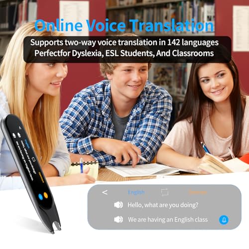 Image of Scan Translation Pen & Reading Pen, Professional Assistive Tool for Dyslexia, Learning Difficulties and Language Learners, Portable Language Translator Device, Supports 142 Languages